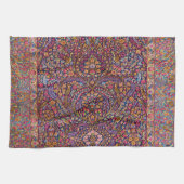 ペルシャカラフル絨毯の模様 キッチンタオル (横)