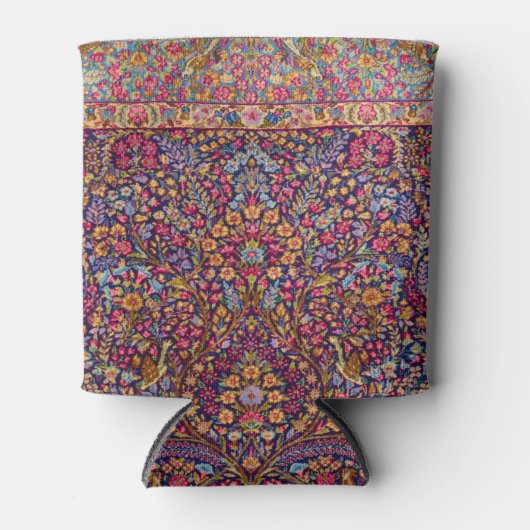 ペルシャカラフル絨毯の模様 缶クーラー (正面)