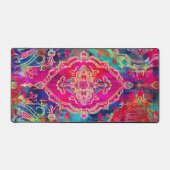 ペルシャカーペットネオンカラー デスクマット (正面)