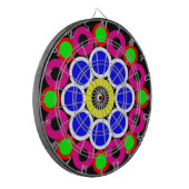 ペルシャサイケデリックモダン絨毯の模様 ダーツボード (正面左)