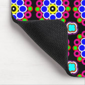 ペルシャサイケデリックモダン絨毯の模様 マウスパッド (コーナー)