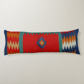 ペルシャサフレIシェブロンティール（緑がかった色）ブルーデザート  ボディピロー (裏面)