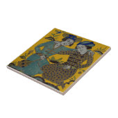 ペルシャサフロンイエローツフレンズアンティークレプロ タイル (側面)