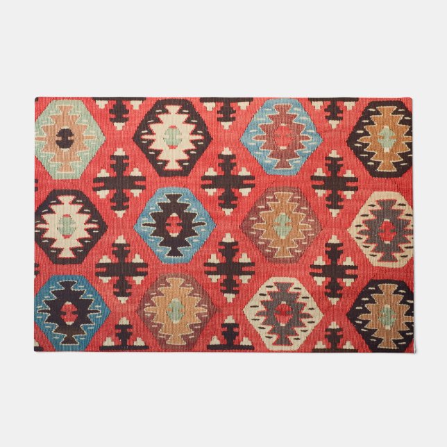 ペルシャシルクラグプリント ドアマット (正面)