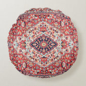 ペルシャシルクラグプリント ラウンドクッション (正面)