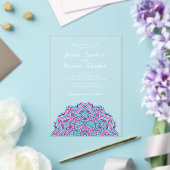 ペルシャジュエルアーチペトロ結婚マンダラ アクリル招待状 (インサイチュ (ウェディング))