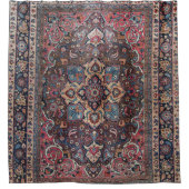 ペルシャダスティブルーピンクブラウン  シャワーカーテン (正面)