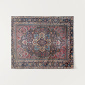 ペルシャダスティブルーピンクブラウン  タペストリー (正面(横))