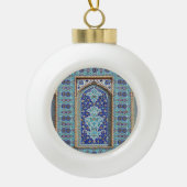 ペルシャデザインのセラミックボールのクリスマス装飾 セラミックボールオーナメント (正面)