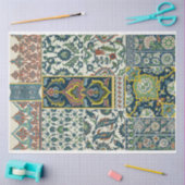 ペルシャデザイン華美パターン分離紙 薄葉紙 (クラフト)