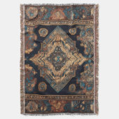 ペルシャトレンディー美しい古いパターンコレクション スローブランケット (正面縦)