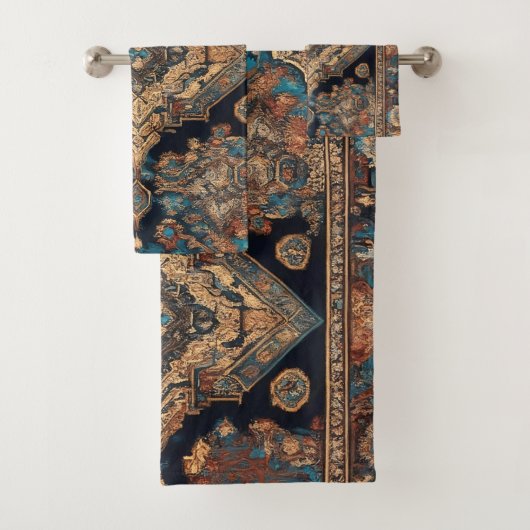 ペルシャトレンディー美しい古いパターンコレクション バスタオルセット (インサイチュ)