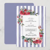 ペルシャバイオレットの結婚式招待状 招待状 (正面/裏面)