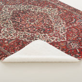 ペルシャバクティアリ深いダークレッドタン  シェルパブランケット (3/4)