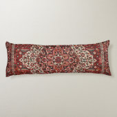 ペルシャバクティアリ深いダークレッドタン  ボディピロー (裏面)