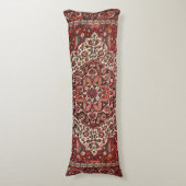 ペルシャバクティアリ深いダークレッドタン  ボディピロー (正面縦)