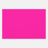 ペルシャバラ無地の深いピンク ラッピングペーパーシート (正面)