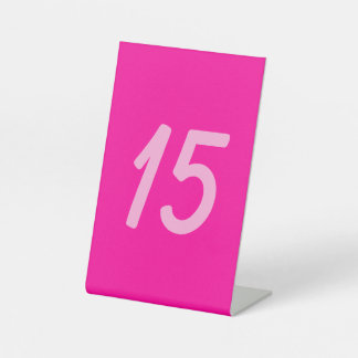 ペルシャバラ無地の深いピンク 台座サイン