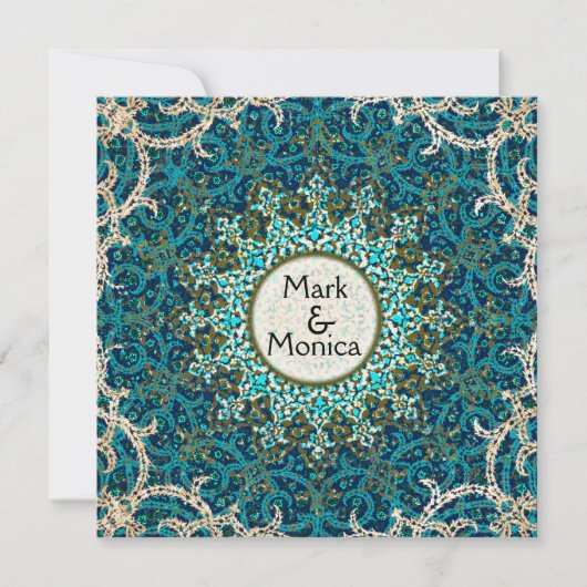 ペルシャパターン招待状 招待状 (正面)