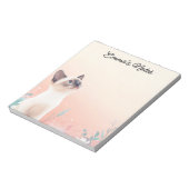 ペルシャパーソナライズされた猫 ノートパッド (回転)