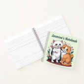ペルシャパーソナライズされた猫 ノートブック (内部)