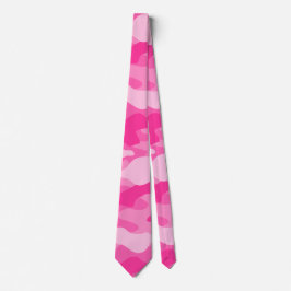 ペルシャピンクモノカラー迷彩柄 ネクタイ
