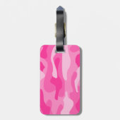 ペルシャピンクモノカラー迷彩柄 ラゲッジタグ (裏面縦)