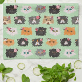 ペルシャファンシー猫 キッチンタオル (折り畳み)