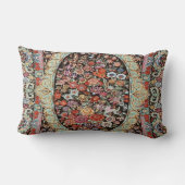 ペルシャフローラフラワーラグプリント ランバークッション (裏面)