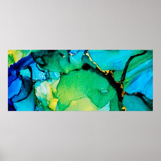 ペルシャブルー、チャートルーズグリーン。非常に美しい芸術 ポスター (正面)