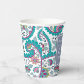 ペルシャボテペイズリー100thバースデーパーティー紙C 紙コップ (右)