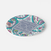 ペルシャボテペイズリー100thバースデーパーティー紙P ペーパープレート (アングル)