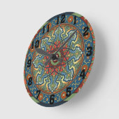 ペルシャマンダラ時計 ラウンド壁時計 (傾斜)