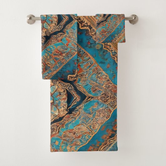 ペルシャモダン美しい古柄コレクション バスタオルセット (インサイチュ)