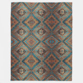 ペルシャモダン美しい古柄コレクション フリースブランケット (正面)