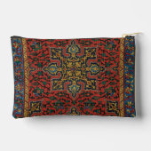 ペルシャラグカーペットレッドブルークラシック アクセサリーポーチ (裏面)