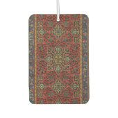 ペルシャラグカーペットレッドブルークラシック カーエアーフレッシュナー (正面)