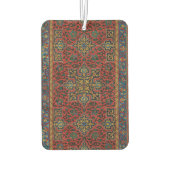 ペルシャラグカーペットレッドブルークラシック カーエアーフレッシュナー (裏面)