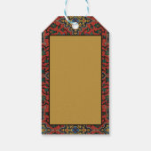 ペルシャラグカーペットレッドブルークラシック ギフトタグ (裏面)