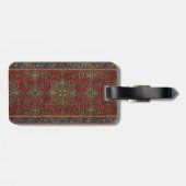 ペルシャラグカーペットレッドブルークラシック ラゲッジタグ (裏面横)