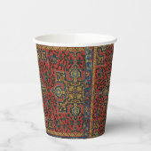 ペルシャラグカーペットレッドブルークラシック 紙コップ (左)