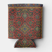 ペルシャラグカーペットレッドブルークラシック 缶クーラー (正面)