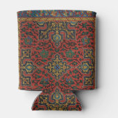 ペルシャラグカーペットレッドブルークラシック 缶クーラー (裏面)