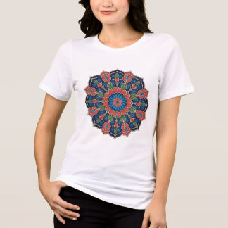 ペルシャンのエナメルアート(ミナカリ)Tシャツ トライブレンドTシャツ