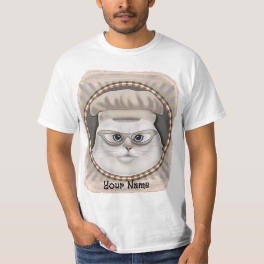 ペルシャンキャットシェフ Tシャツ (正面)