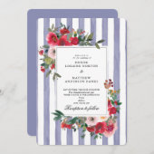 ペルシャンバイオレットの結婚式招待状 招待状 (正面/裏面)