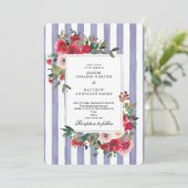 ペルシャンバイオレットの結婚式招待状 招待状 (スタンド正面)