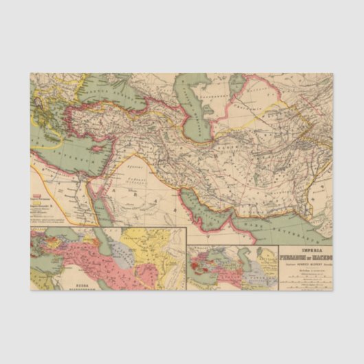 ペルシャ人の古代世界帝国、マケドニア人 薄葉紙 (正面)