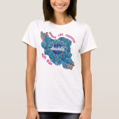 ペルシャ人の彼女へのカスタム記念日ギフト Tシャツ (正面)