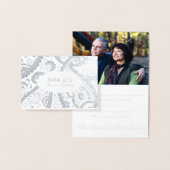 ペルシャ人のBotehのペイズリーパターン悔やみや弔慰は感謝していしています 箔カード (ディスプレー)